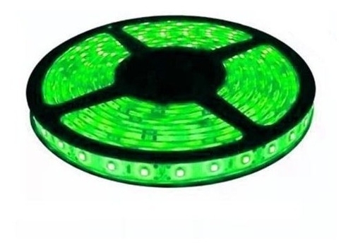 Fita de LED Silicone 3528 Verde - Rolo com 5mts      