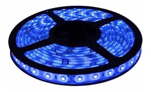 Fita de LED Silicone 5050 Azul - Rolo com 5mts      