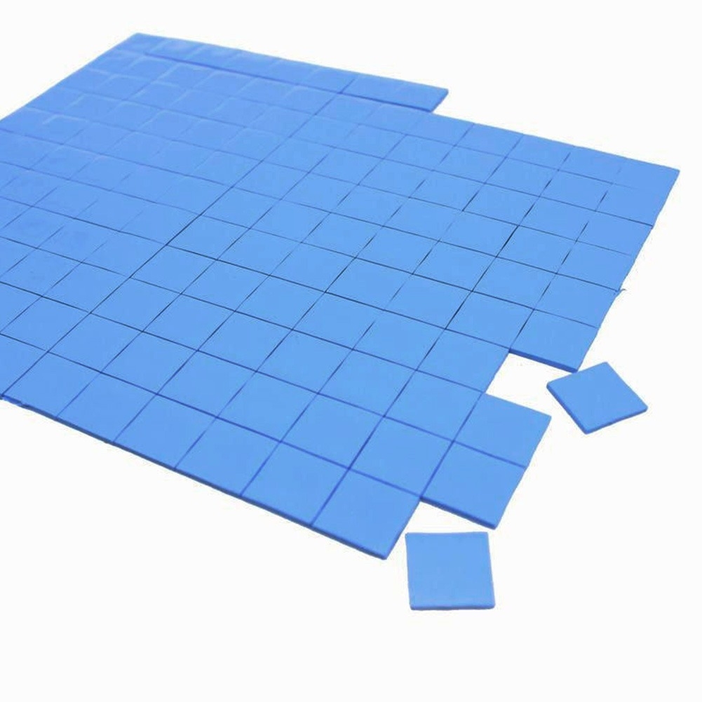 Adesivo Térmico Azul - Thermal Pad - 10x10x2mm - Cartela com 100 Unidades      