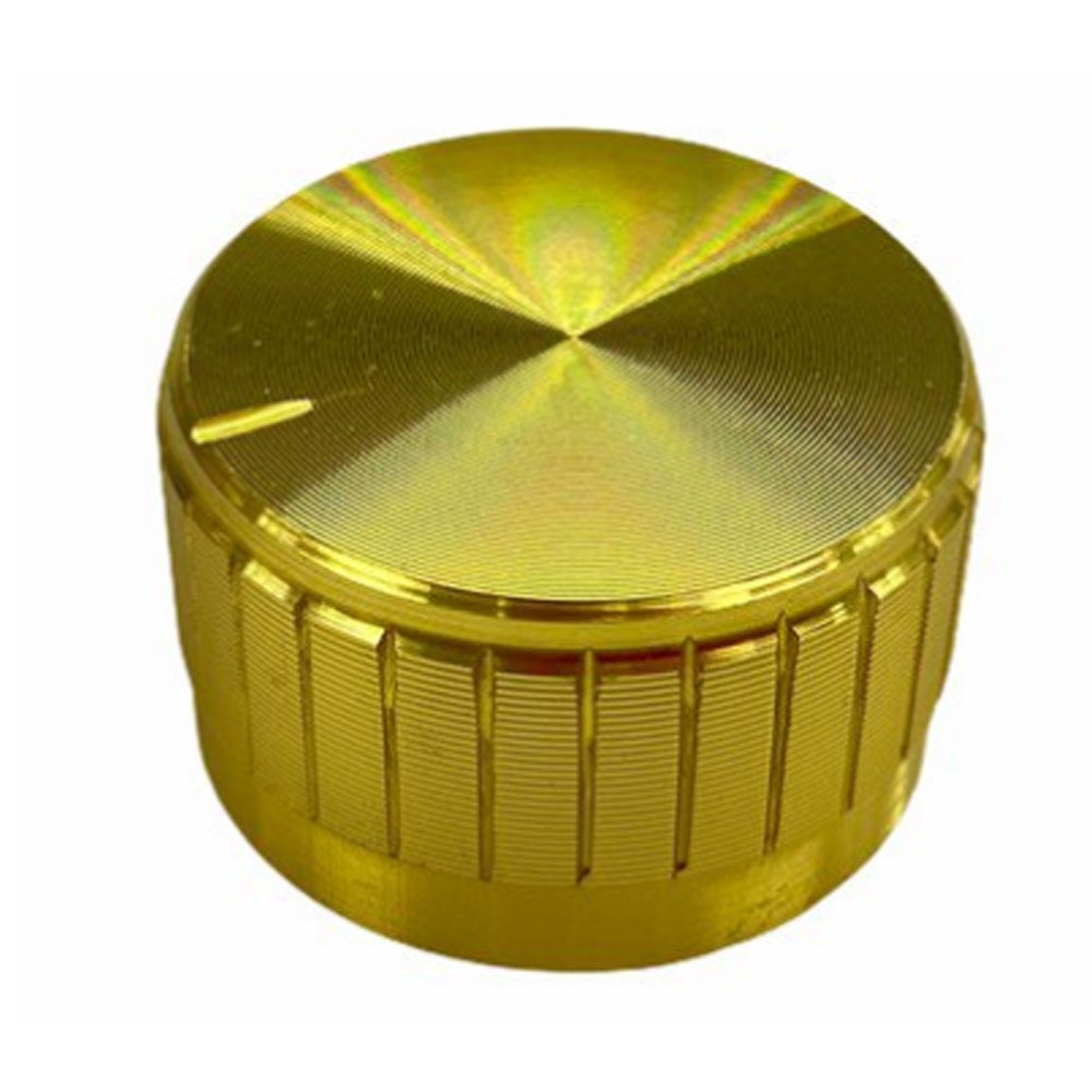 Knob de Alumínio Para Eixo Estriado 30x17mm C30x17 Dourado      