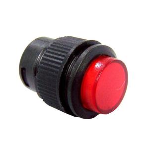 Chave Push-Button R16-503B 2 Terminais Sem Trava Vermelho      