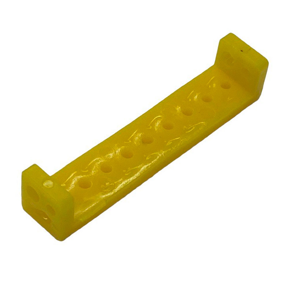 Conector Plástico Em U Perfurado Para Projetos DIY 5cm - Amarelo      