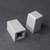 Knob Tecla Quadrada Pequeno Cinza 3,3x3,3mm      