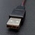 Cabo 54cm USB 2.0 Tipo A Macho X Par de Garras Jacaré      
