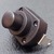 Chave Push-Button Liga e Desliga Preta - 6A 250v - 2 Terminais - Haste De 15,5mm      